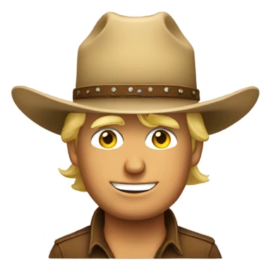 Donald Trump wearing a cowboy hat with White House on the background  sticker