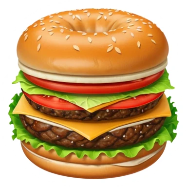 Hamburger sticker