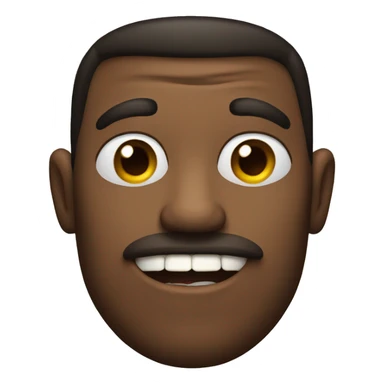 Man biting lip sticker