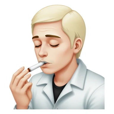 A man snorting cocaine sticker