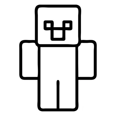 minecraft-like ai agent sticker