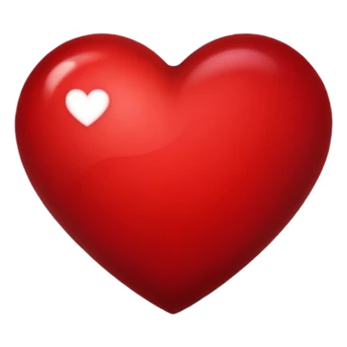 Dark sanguine-red heart shape sticker