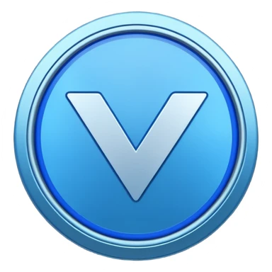 blue tick verification badge on a circular shape with zigzag edges sticker