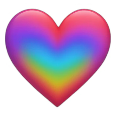 colorful heart sticker