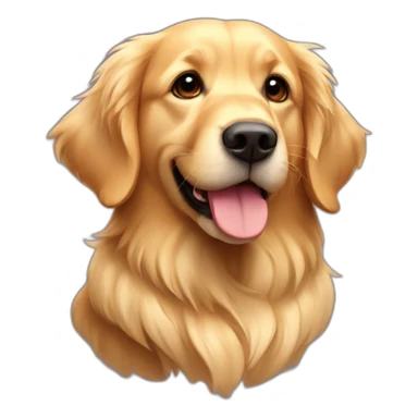 golden retriever con alas de mariposa sticker