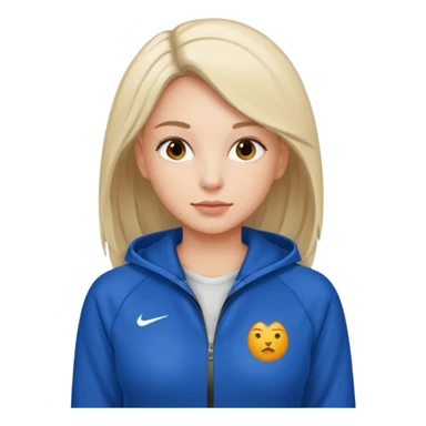 woman walks in a tracksuit   sticker