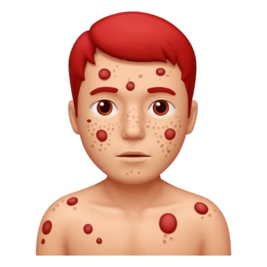 measles man sticker