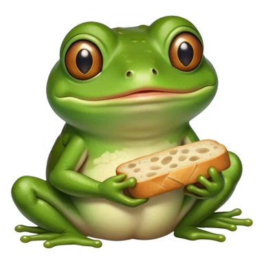 pepe eating bread sticker