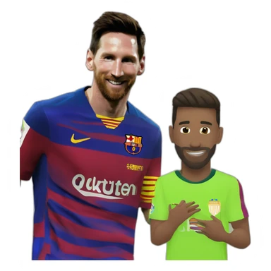 messi deseando feliz cumpleaños a Matias sticker