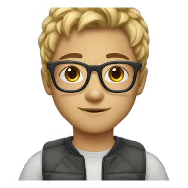 cute-teen-glasses sticker