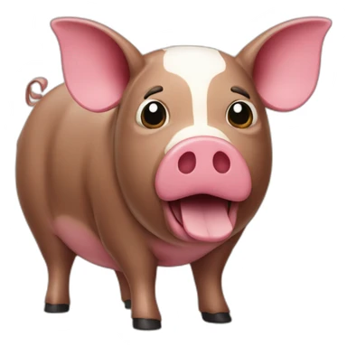 Cochons d'Inde sur un gros steak sticker