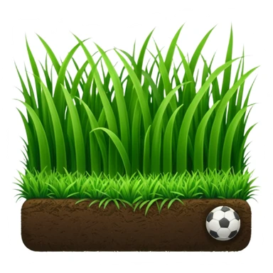 piece of short grass of a soccer field sticker