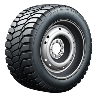 car tire with treads sticker