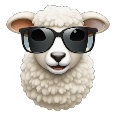 sunglass sheep sticker