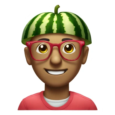 watermelon with nerdy glasses on, he is drooling because of how dumb and stupid he is. but deep down, he is loved. so much so, that he is missed. sticker