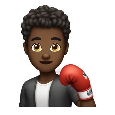 
20 year old dark-skinned young man boxing

 sticker