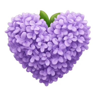 lilac heart emoji sticker