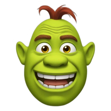 red-shrek sticker