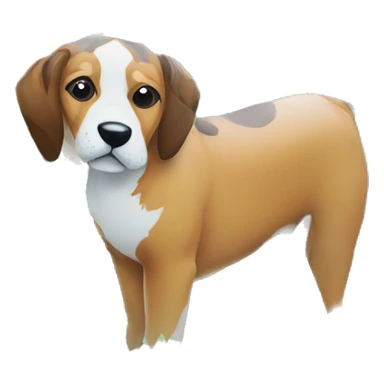 A dog made of glass mirror crystals prisms glass transparent filled with plants as a terrarium with graffiti doodles sticker