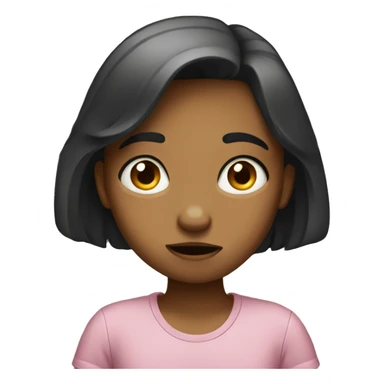 confused girl  sticker