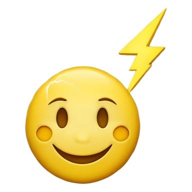 Smiley foudre orage sticker