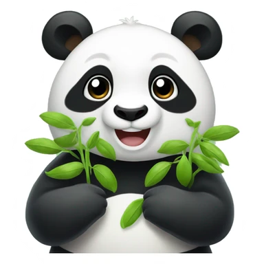 panda with mungbean sticker