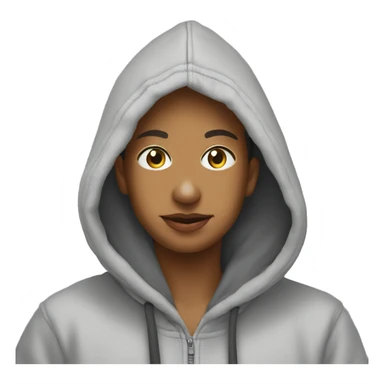 pigeon passport photo waring hoodie sticker