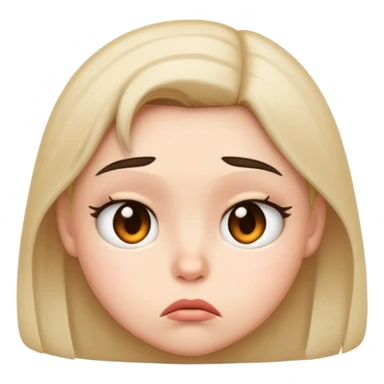 Pouting face sticker