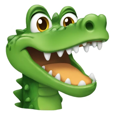 Crying crocodile who is cunning  sticker
