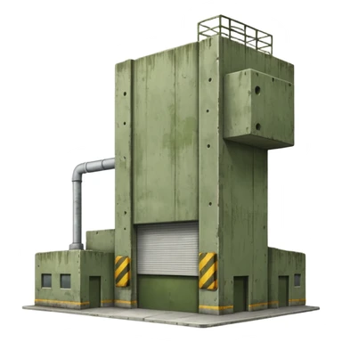 military green warehouse sticker