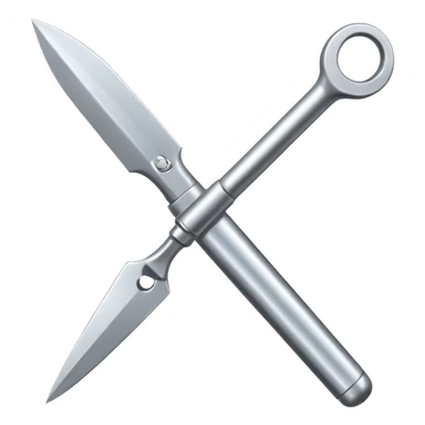 generate me a metalic cutter sticker