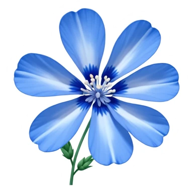 nemophila blue flower sticker