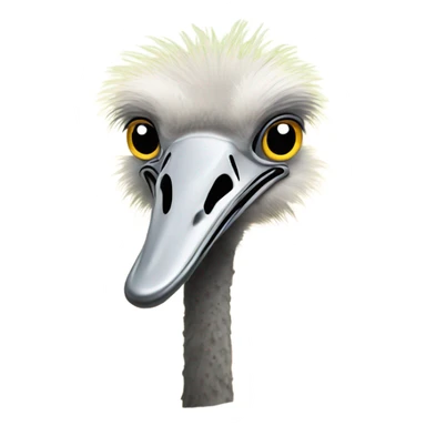 Ostrich with head underground  sticker