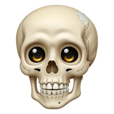 Squelette qui pleure sticker