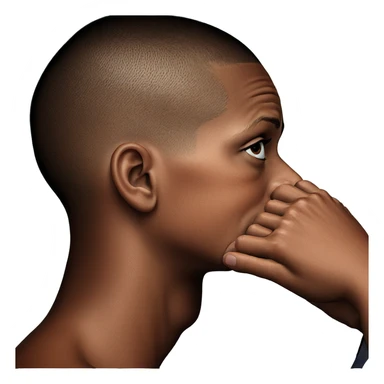 young boy with buzz cut sticker