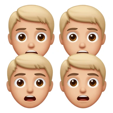 basic human emotions - happy, sad, angry, surprised, confused, excited sticker