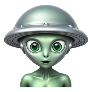 ufo alien had sticker