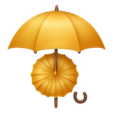 dalgona candy with umbrella shape sticker