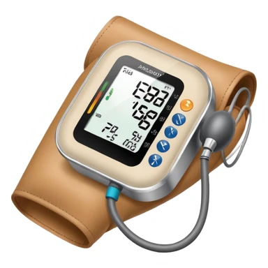 blood pressure cuff on upper arm sticker
