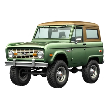 medium green classic ford bronco sticker