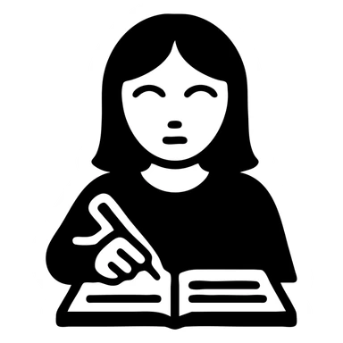 Beautiful girl with brown hair and blue eyes is writing a dissertation sticker