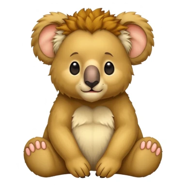 Half koala bear and half lion 🐨🦁 sticker