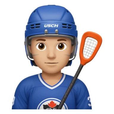 hockey player sticker