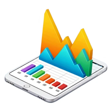 data charts and graphs sticker