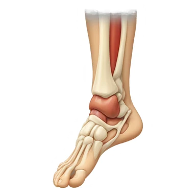 Foot with legs sticker