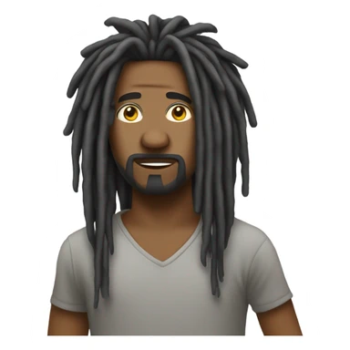 Nonchalant dreadhead  sticker