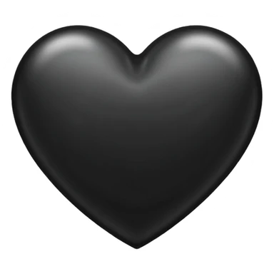 Siyah Kalp Ois sticker