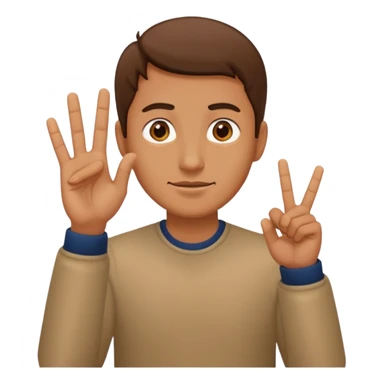 a man making the gesture of not seeingç sticker