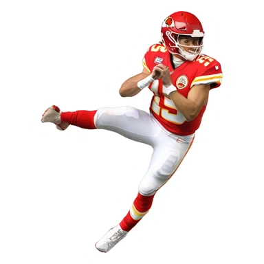 Patrick Mahomes falling sticker