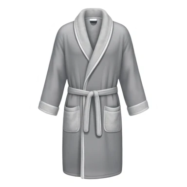 grey shower robe sticker